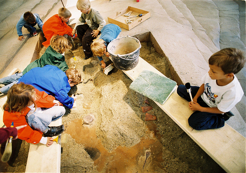 Konzept, Ausstellung "Knochengräber-Zeitenjäger", Foto: © Zoom Kindermuseum A. Eizinger